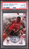 Graded 2009 UD Upper Deck Michael Jordan #31 Legacy Gold 1984 US Champion Basketball Card PSA 10 Gem Mint