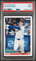 Graded 2024 Topps Archives Shohei Ohtani #250 Baseball Card PSA 9 Mint
