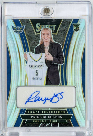2025 Panini Select WNBA Paige Bueckers #DSS-PB Silver Auto Rookie RC Basketball Card