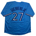 Autographed/Signed Vladimir Guerrero Jr. Toronto Light Blue Baseball Jersey JSA COA
