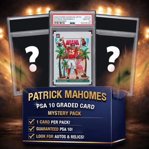 Patrick Mahomes PSA 10 Graded Football Card Mystery Pack