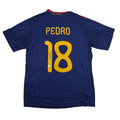 Autographed/Signed Pedro Spain Blue Soccer Futbol Jersey Beckett BAS COA