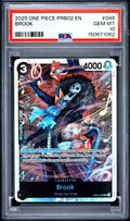 Graded 2025 One Piece Brook 046 PRB02 Trading Card Game PSA 10 Gem Mint