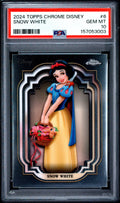 Graded 2024 Topps Chrome Disney Snow White #6 and the Seven Dwarfs Trading Card PSA 10 Gem Mint