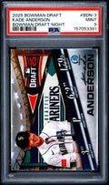 Graded 2025 Topps Bowman Draft Kade Anderson #BDN3 Draft Night Rookie RC Baseball Card PSA 9 Mint