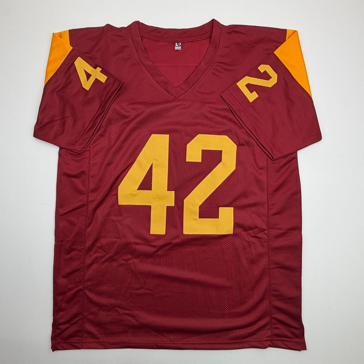 Autographed/Signed Uchenna Nwosu USC Southern Cal Red College Football Jersey Beckett BAS COA