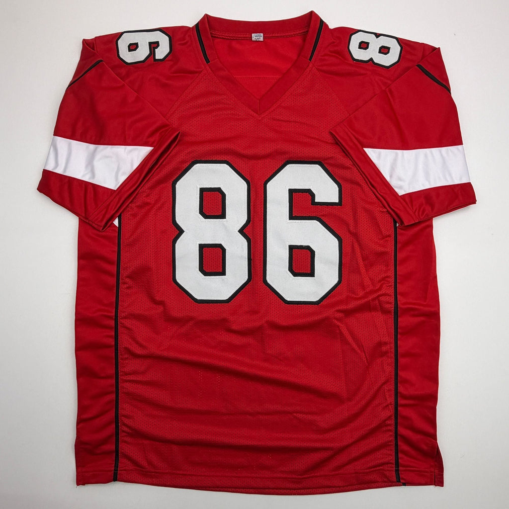 Autographed/Signed Zach Ertz Arizona Red Football Jersey JSA COA