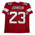 Autographed/Signed Chris Johnson Arizona Red Football Jersey JSA COA