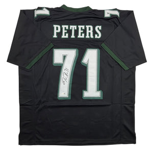 Autographed/Signed Jason Peters Philadelphia Black Football Jersey JSA COA