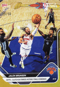 2025 Topps Now Jalen Brunson #337 Gold Foil /50 36 Points + Clutch 4th Quarter Powers Historic Finals Comeback New York Knicks Basketball Card