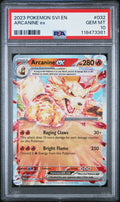 Graded 2023 Pokemon EN Arcanine #032 SVI Trading Card Game PSA 10 Gem Mint