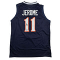 Autographed/Signed Ty Jerome Virginia Blue College Basketball Jersey Beckett BAS COA