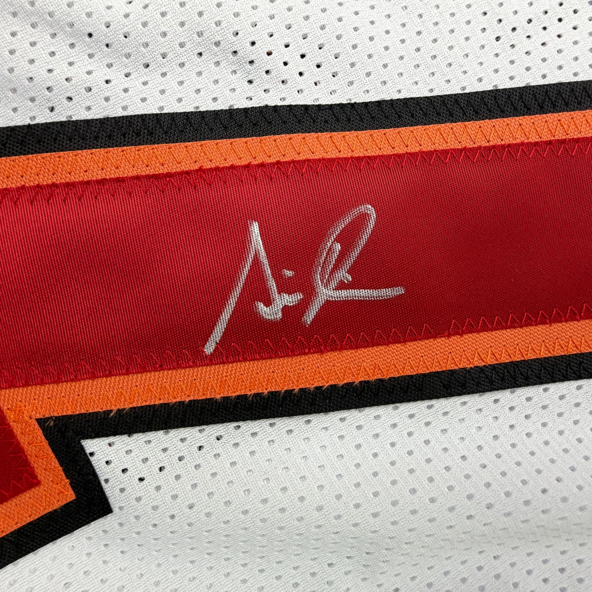 Autographed/Signed Simeon Rice Tampa Bay White Football Jersey JSA COA