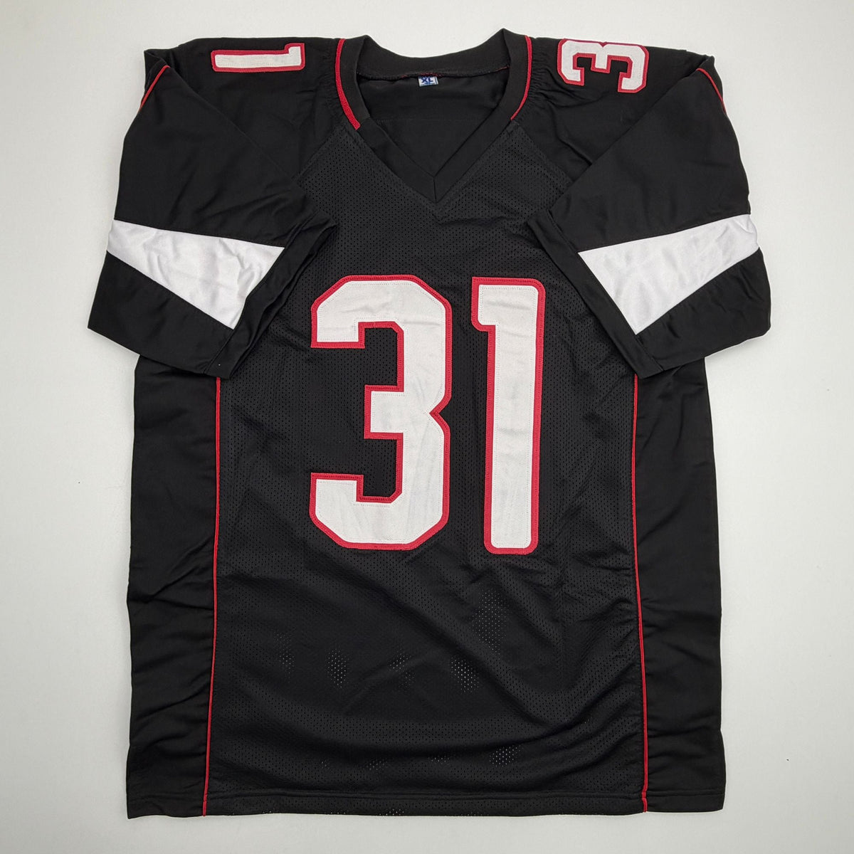 Autographed/Signed David Johnson Arizona Black Football Jersey Beckett BAS COA