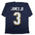 Autographed/Signed Derwin James Los Angeles San Diego Navy Blue Football Jersey Beckett BAS COA