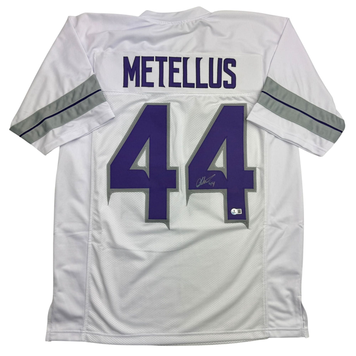 Autographed/Signed Josh Metellus Minnesota White Alternate Football Jersey Beckett BAS COA