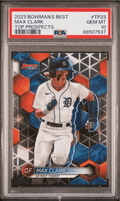Graded 2023 Topps Bowmans Best Max Clark #TP23 Top Prospects Rookie RC Baseball Card PSA 10 Gem Mint