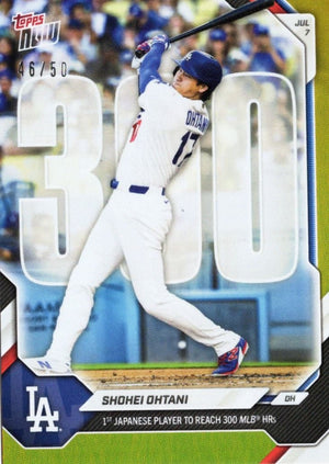 2026 Topps Now Shohei Ohtani #428 Gold Foil /50 1st Japanese Player to Reach 300 MLB Home Runs Los Angeles Dodgers Baseball Card