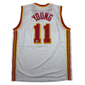 Autographed/Signed Trae Young Ice Trae Atlanta White Basketball Jersey Beckett BAS COA