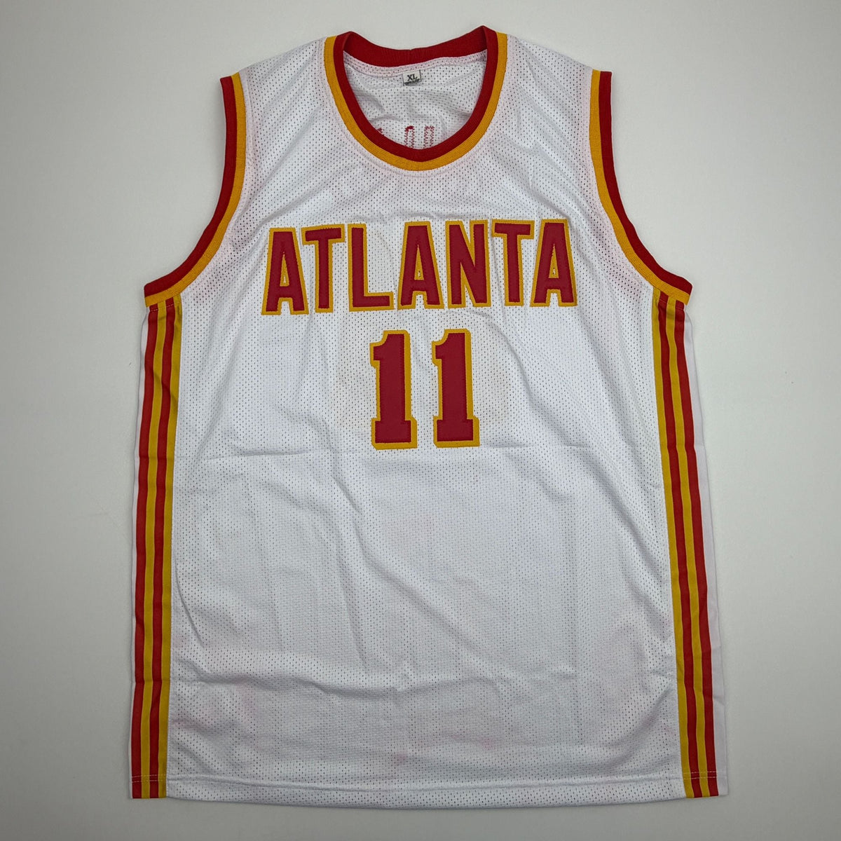 Autographed/Signed Trae Young Ice Trae Atlanta White Basketball Jersey Beckett BAS COA