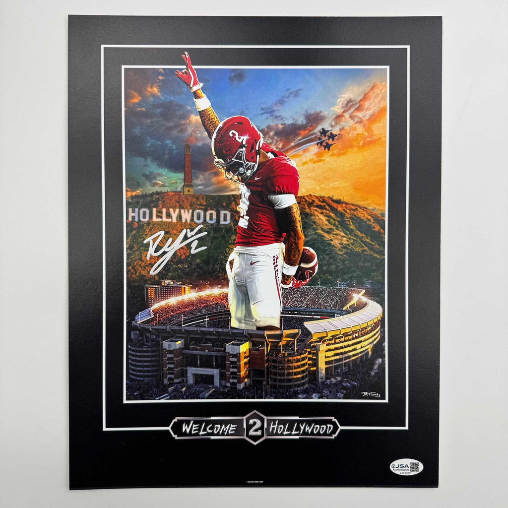 Autographed/Signed Ryan Williams Alabama Crimson Tide 11x14 College Football Photo JSA COA