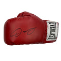 Autographed/Signed Oscar De La Hoya Red Everlast Boxing Glove Beckett BAS COA