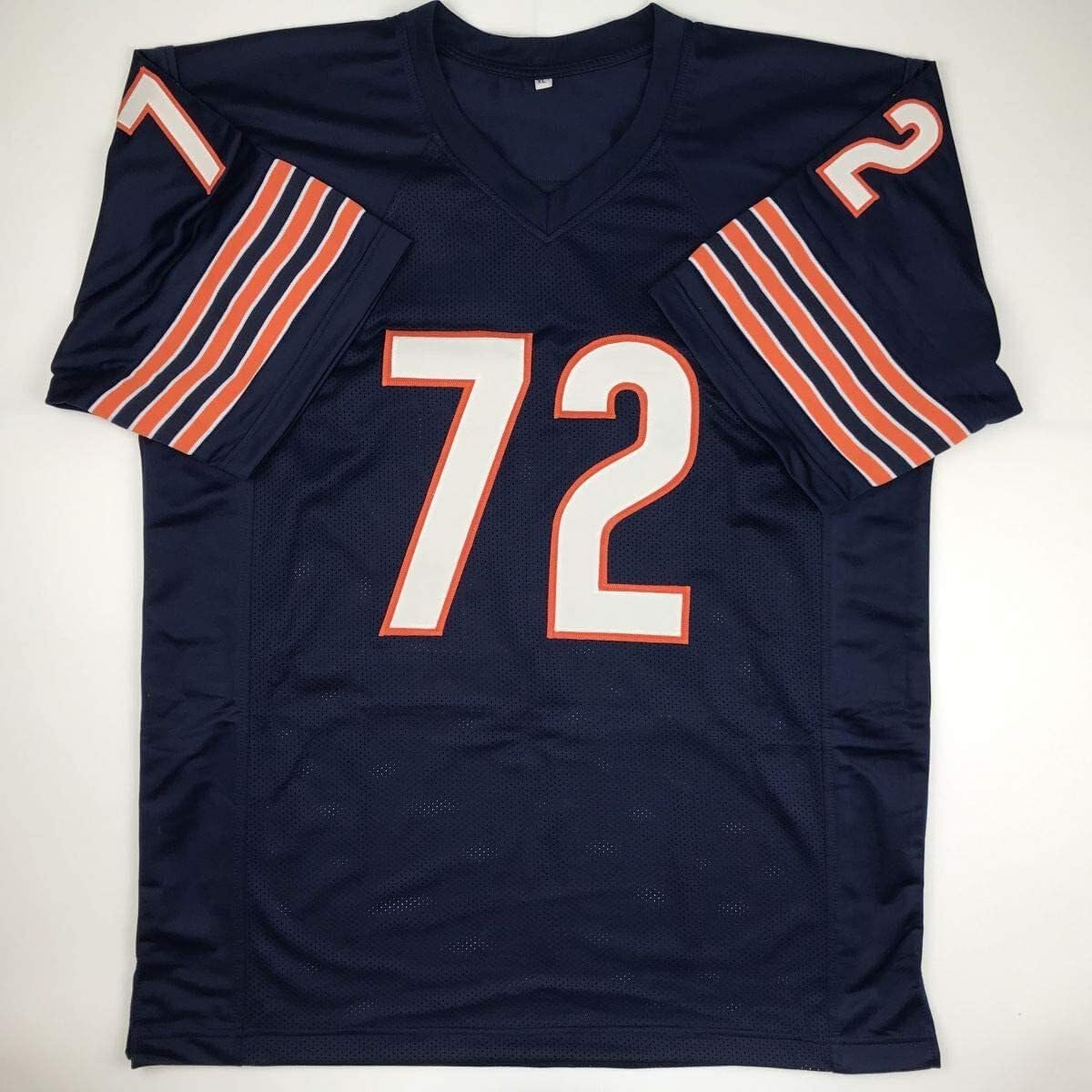 Autographed/Signed William Perry The Refrigerator Chicago Blue Football Jersey Beckett BAS COA