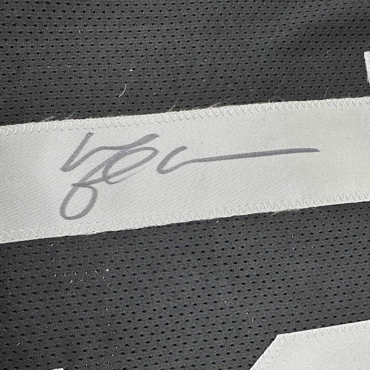Framed Autographed/Signed Michael Crabtree 35x39 Oakland Raiders Black Football Jersey JSA COA