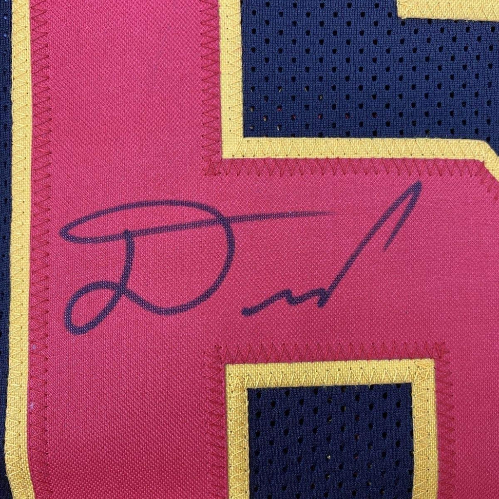 Framed Autographed/Signed Damien Williams 35x39 Kansas City Black Football Jersey JSA COA