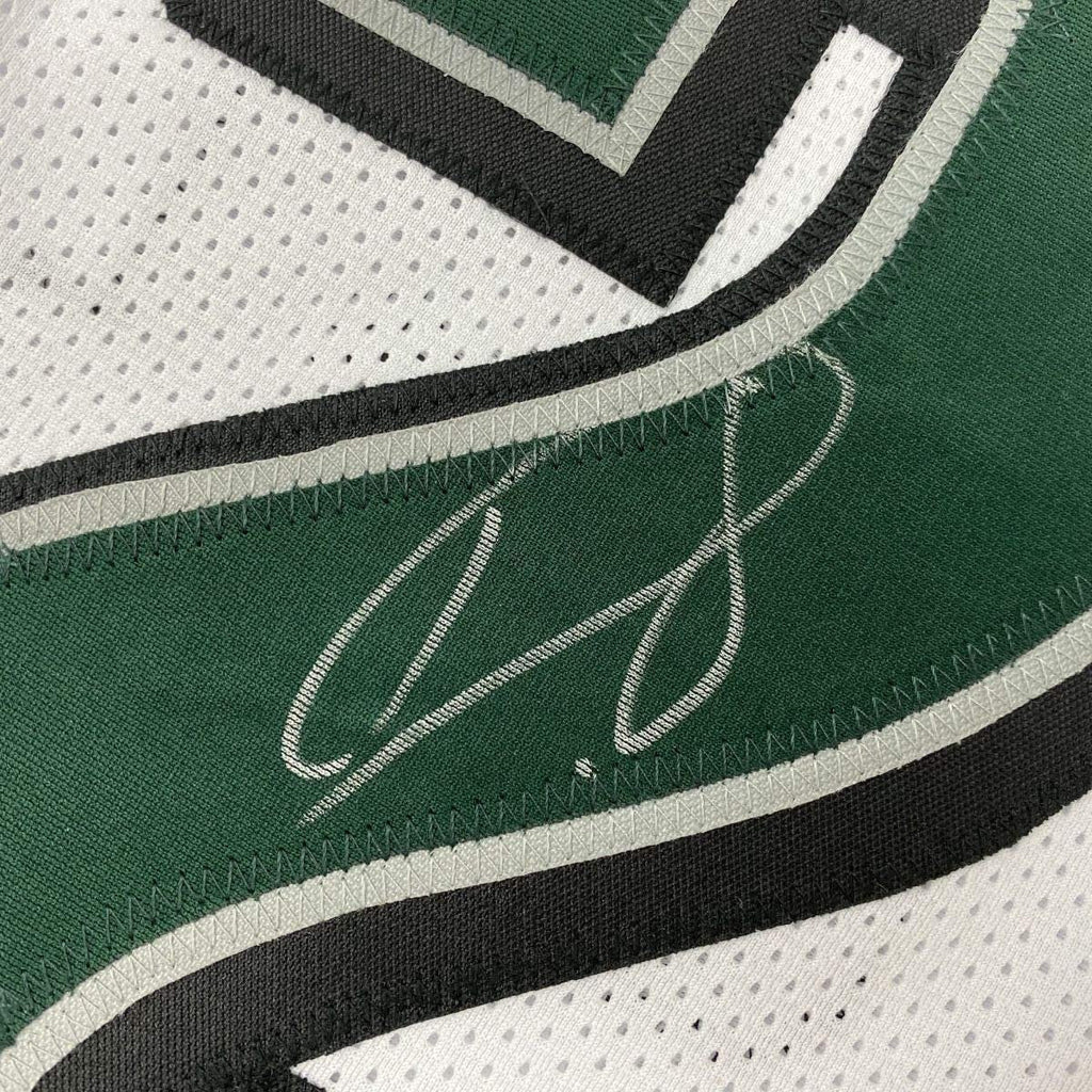 Framed Autographed/Signed Darius Slay Jr. 35x39 Philadelphia White Football Jersey JSA COA