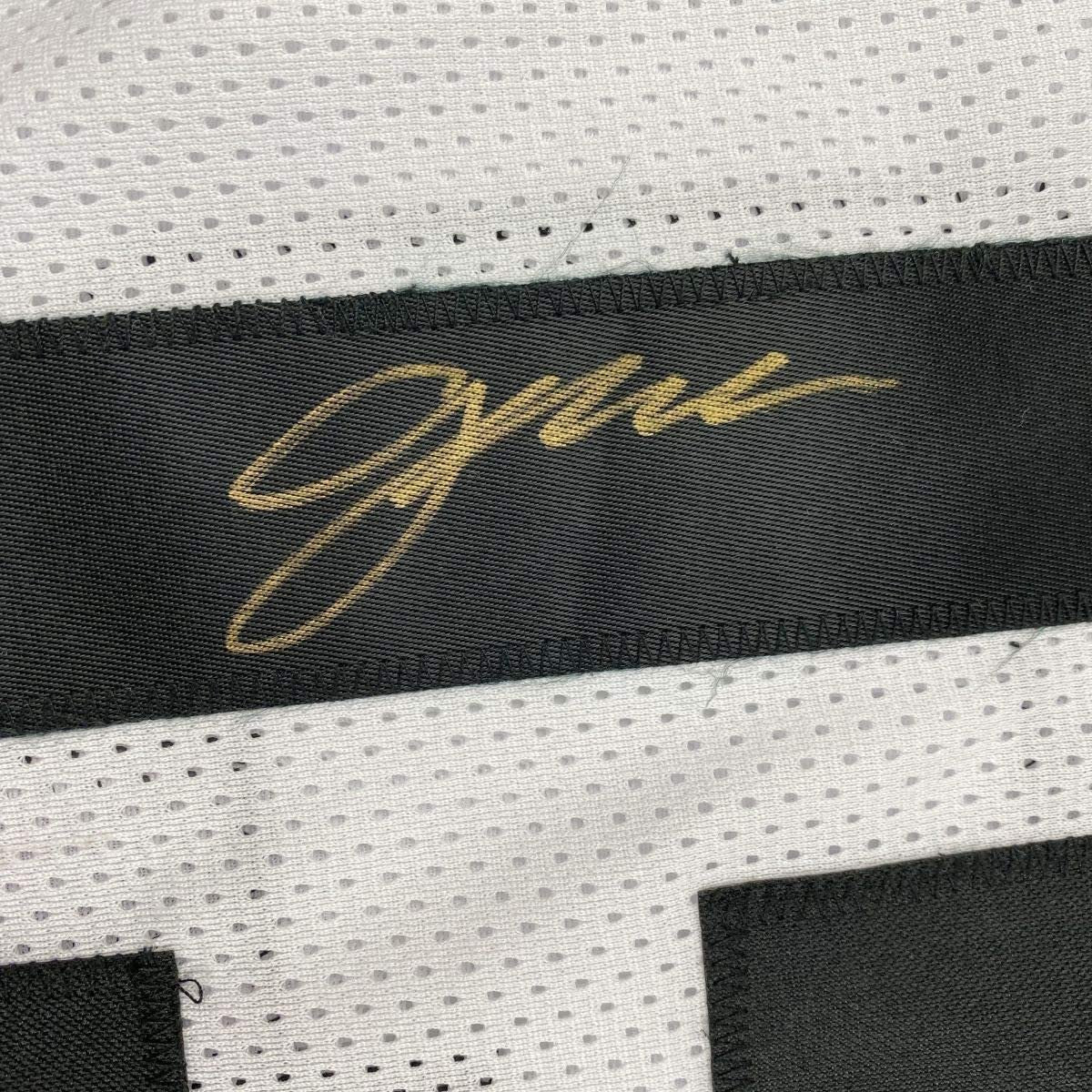 Framed Autographed/Signed Gardner Minshew II 35x39 Jacksonville White Football Jersey PSA/DNA COA