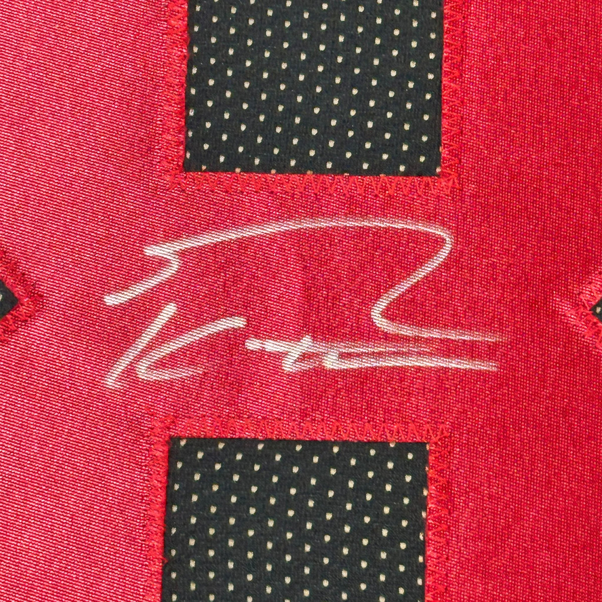 Framed Autographed/Signed George Kittle 35x39 San Francisco Black Football Jersey Beckett BAS COA