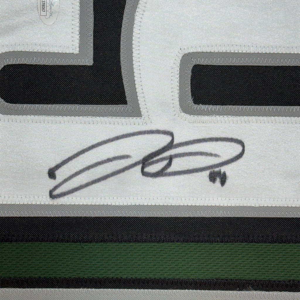Framed Autographed/Signed Jordan Davis 35x39 Philadelphia Green Football Jersey JSA COA
