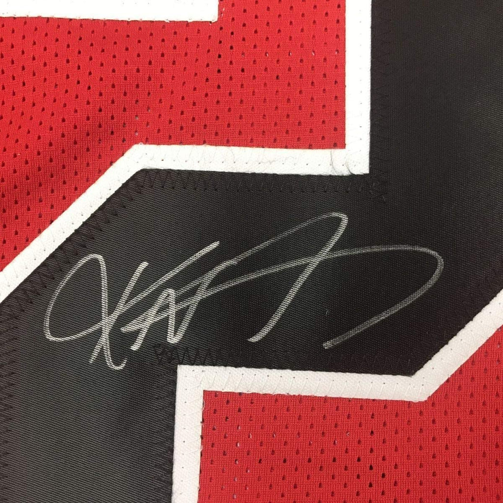 Framed Autographed/Signed Keanu Neal 35x39 Atlanta Color Rush Football Jersey PSA/DNA COA