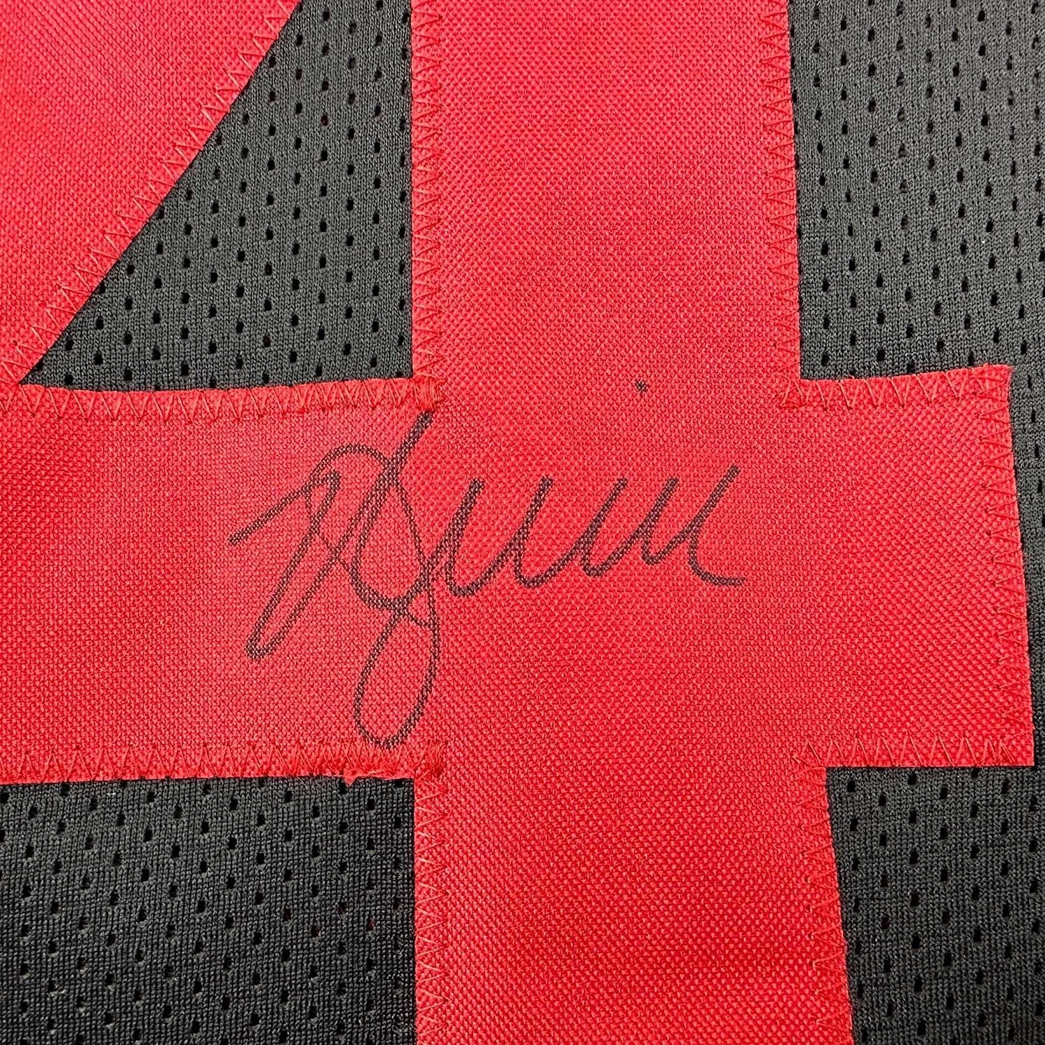 Framed Autographed/Signed Kyle Juszczyk 35x39 San Francisco Black Football Jersey Beckett BAS COA