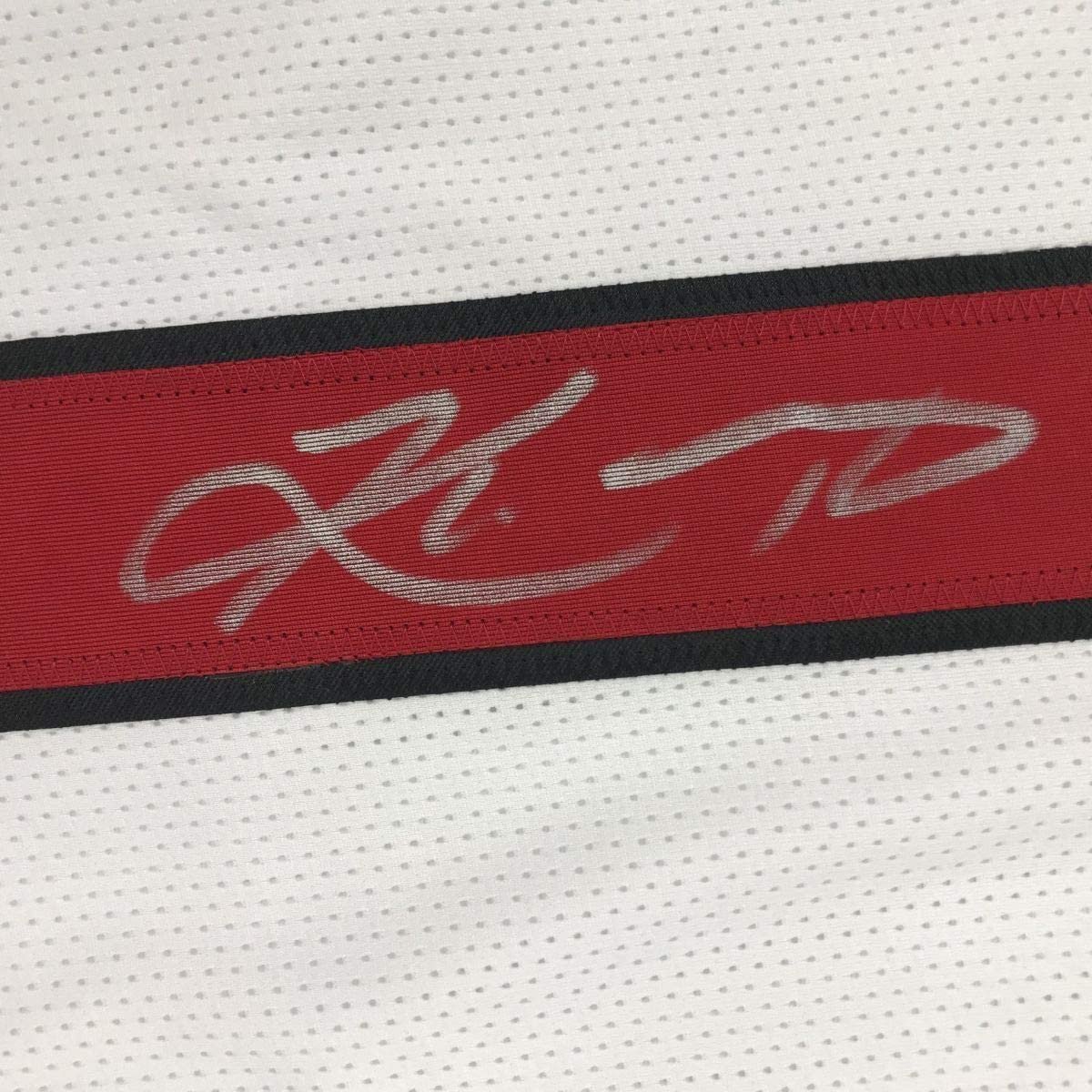 Framed Autographed/Signed Kyler Murray 35x39 Arizona White Football Jersey JSA COA