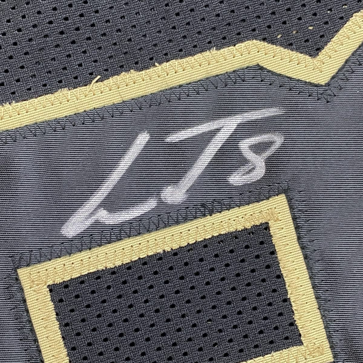 Framed Autographed/Signed Lamar Jackson 35x39 Baltimore Blackout Football Jersey JSA COA