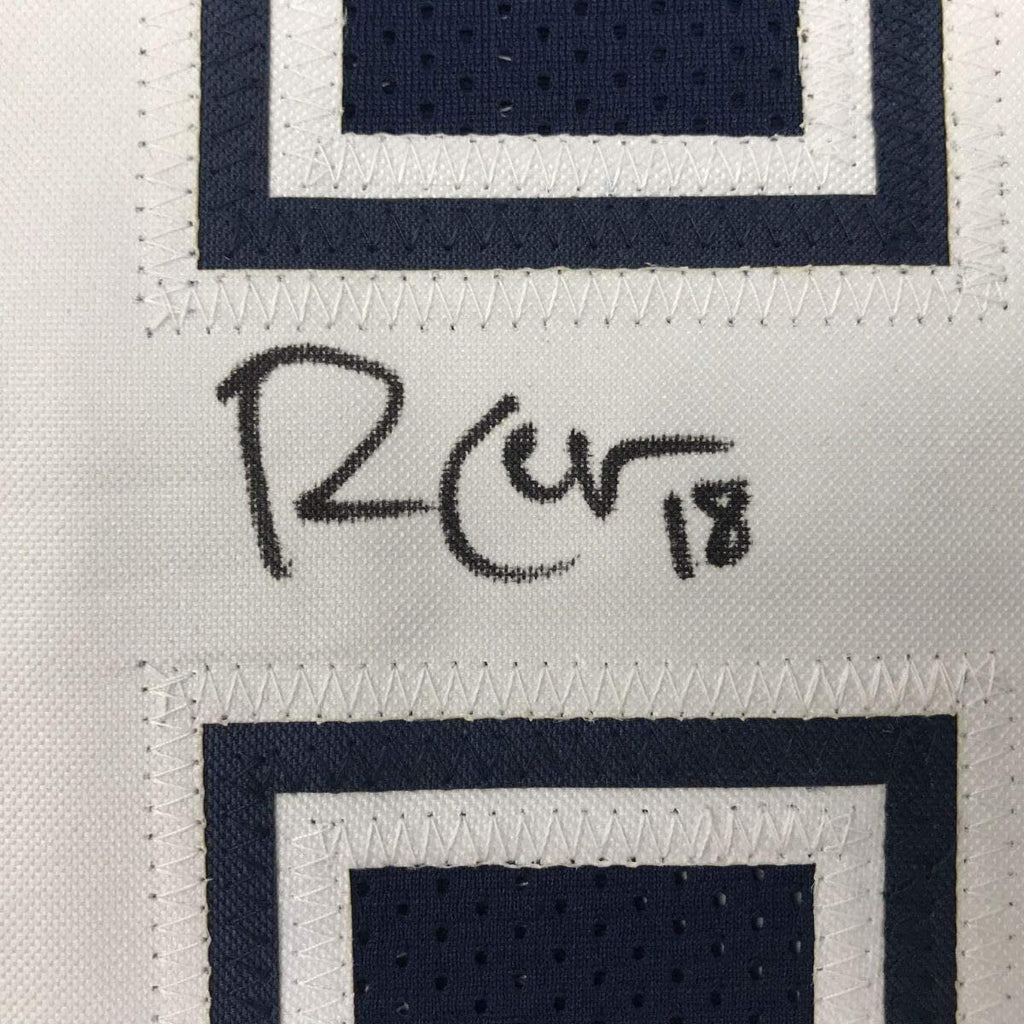 Framed Autographed/Signed Randall Cobb 35x39 Dallas Dark Blue Football Jersey JSA COA