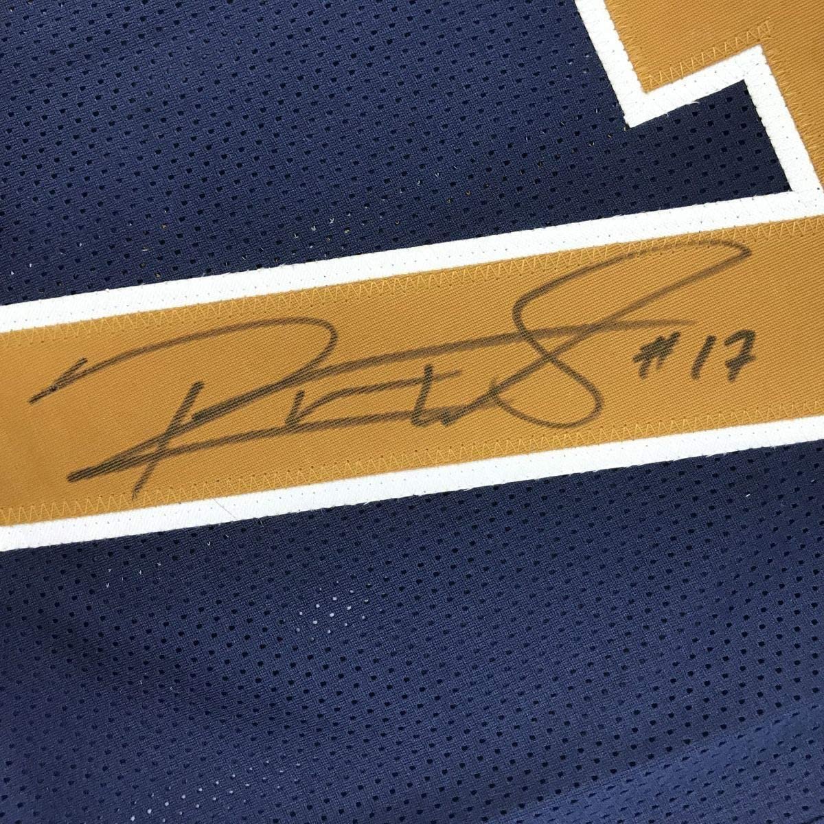 Framed Autographed/Signed Robert Woods 35x39 Los Angeles LA Dark Blue Football Jersey JSA COA