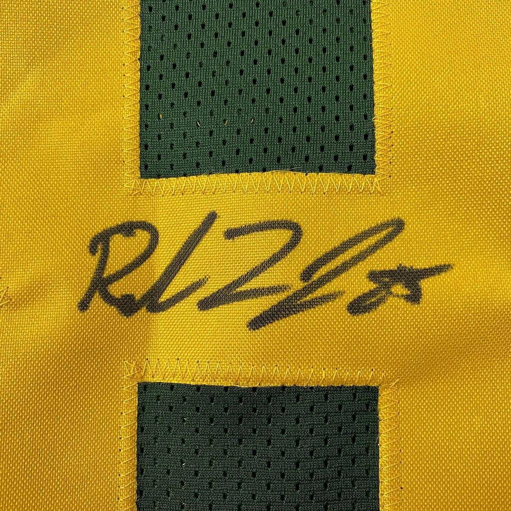 Framed Autographed/Signed Robert Tonyan 35x39 Green Bay Color Rush Green Football Jersey JSA COA