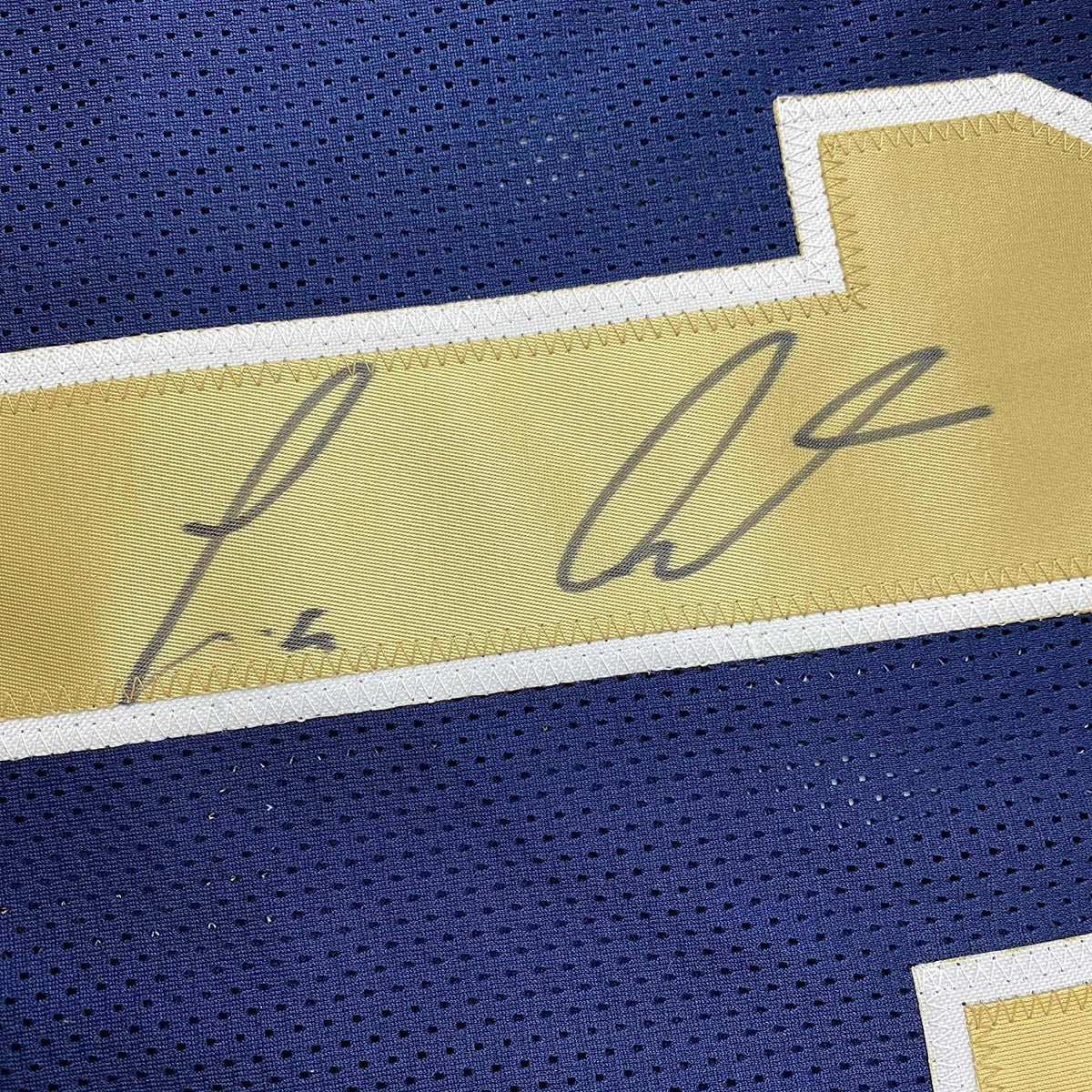 Framed Autographed/Signed Tavon Austin 35x39 St. Louis Blue Football Jersey JSA COA