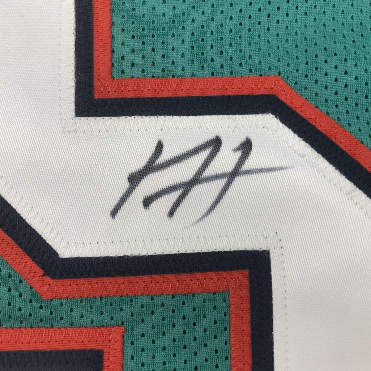 Framed Autographed/Signed Xavien Howard 35x39 Miami Teal Football Jersey PSA/DNA COA