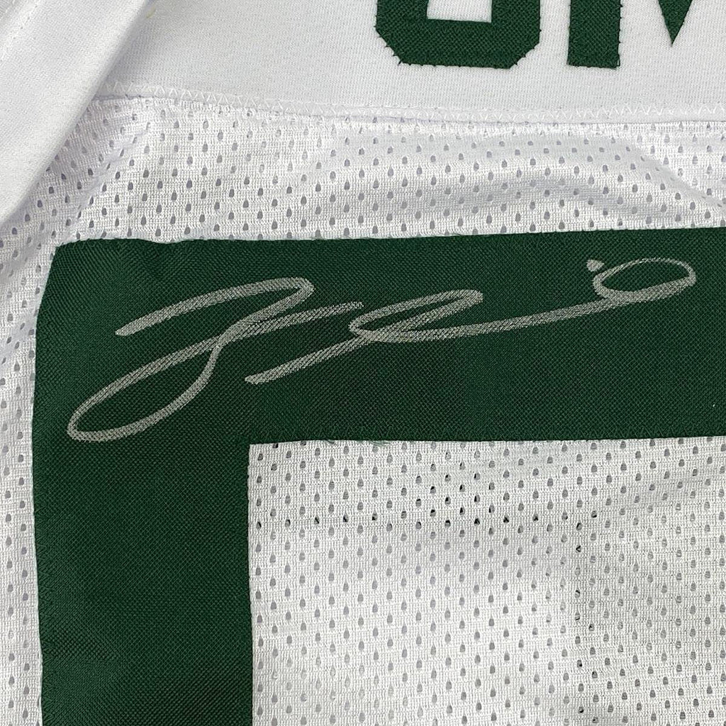 Framed Autographed/Signed Za'Darius Smith 35x39 Green Bay White Football Jersey JSA COA