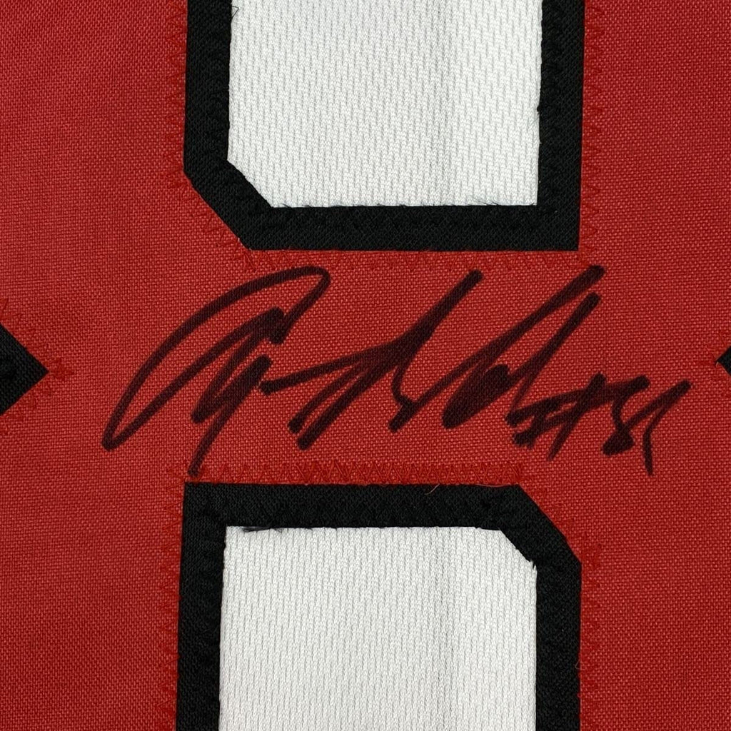 Autographed/Signed Anquan Boldin Arizona White Football Jersey JSA COA