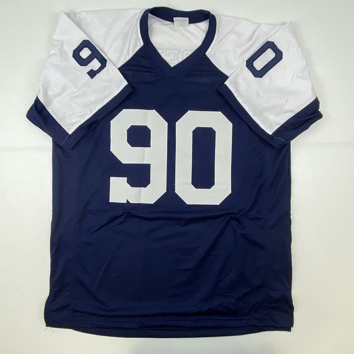 Autographed/Signed Demarcus Lawrence Dallas Thanksgiving Day Football Jersey JSA COA