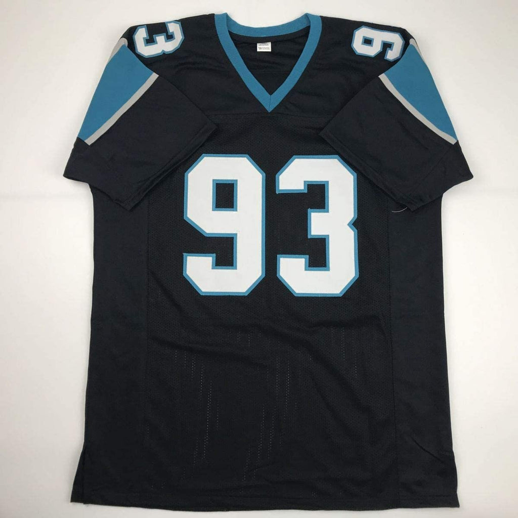 Autographed/Signed Gerald McCoy Carolina Black Football Jersey Beckett BAS COA
