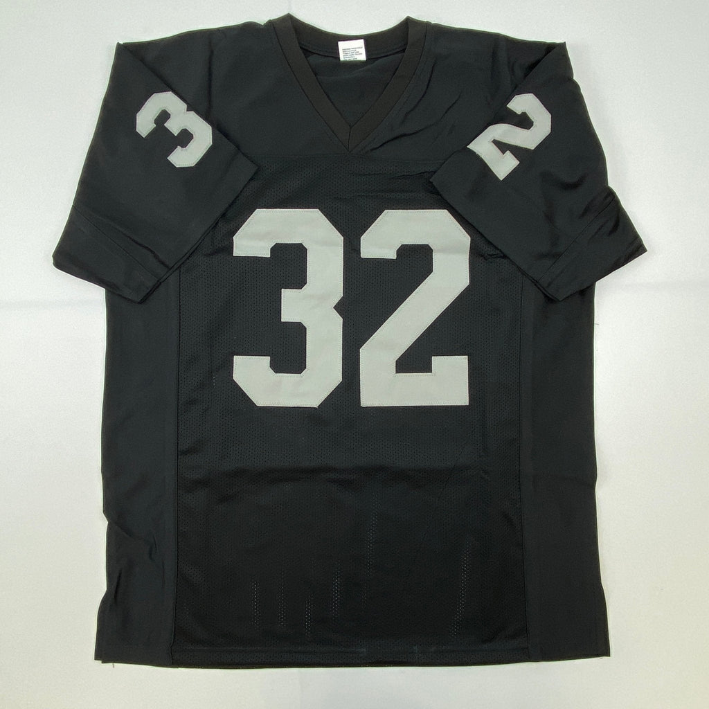 Autographed/Signed Jack Tatum Oakland Black Football Jersey JSA COA #1