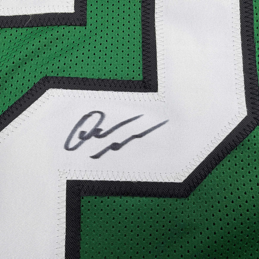 Autographed/Signed Quinyon Mitchell Philadelphia Kelly Green Football Jersey JSA COA