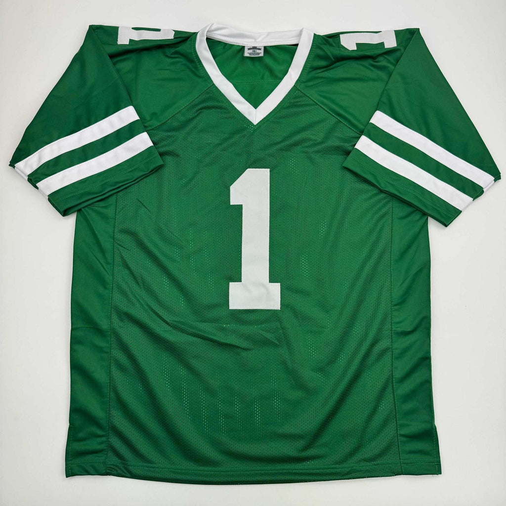 Autographed/Signed Ahmad Sauce Gardner New York Green Football Jersey Beckett BAS COA #2