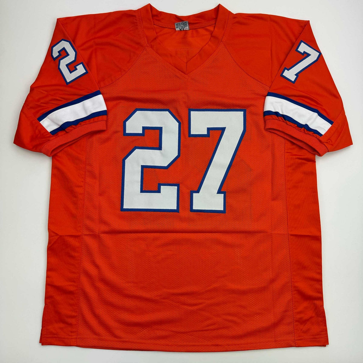 Autographed/Signed Steve Atwater Denver Retro Orange Football Jersey Beckett BAS COA